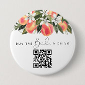 SAVANNAH 買 Peach the Bride a Drink QR Code 缶バッジ (正面)