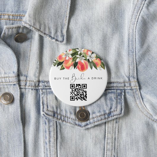 SAVANNAH 買 Peach the Bride a Drink QR Code 缶バッジ (インサイチュ)