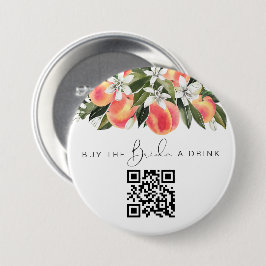 SAVANNAH 買 Peach the Bride a Drink QR Code 缶バッジ
