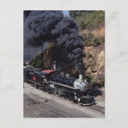 Savannah and Atlanta Railway, 4-6-2, No. 750, Ashe ポストカード (正面)