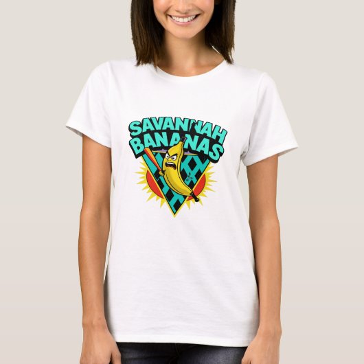 Savannah Bananas – Fun & Wild Baseball Tee Tシャツ (正面)