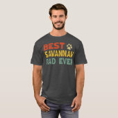 Savannah Cat Dad Owner Breeder Lover Kitten  Tシャツ (正面フル)