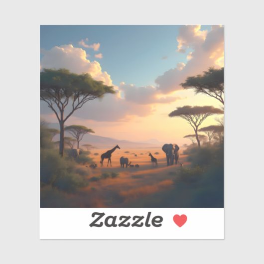 Savannah Dawn - Square Vinyl シール (シート)