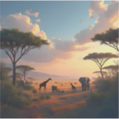 Savannah Dawn - Square Vinyl シール (正面)