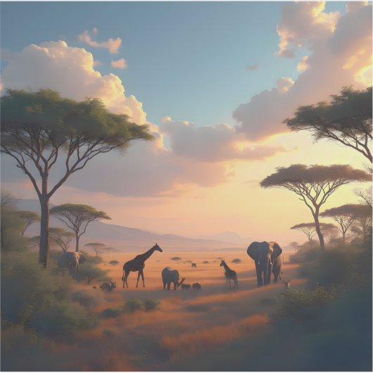 Savannah Dawn - Square Vinyl シール (正面)