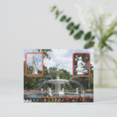 Savannah Forsyth Fountain Park Georgia写真 ポストカード (スタンド正面)