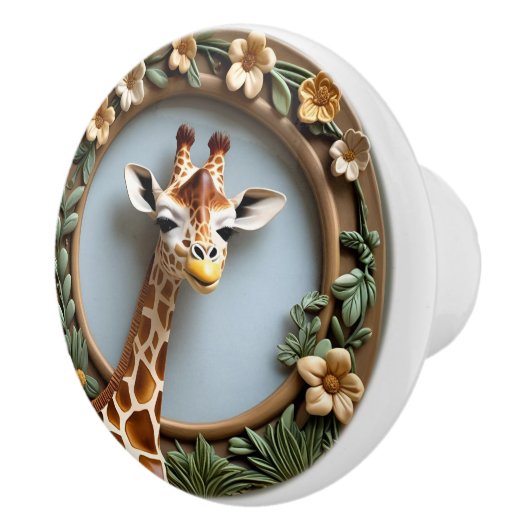 Savannah Gaze Giraffe セラミックノブ (右)