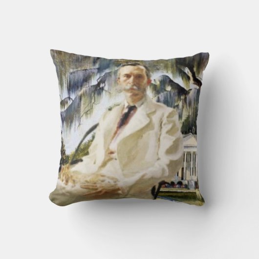 Savannah Gentleman with Cat クッション (正面)