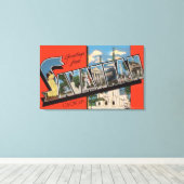 Savannah, Georgia – 大文字場面2 キャンバスプリント (インサイチュ (ウッドフロア))