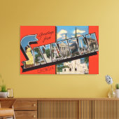 Savannah, Georgia – 大文字場面2 キャンバスプリント (インサイチュ (リビング))