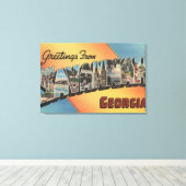 Savannah, Georgia – 大文字場面 キャンバスプリント (インサイチュ (ウッドフロア))