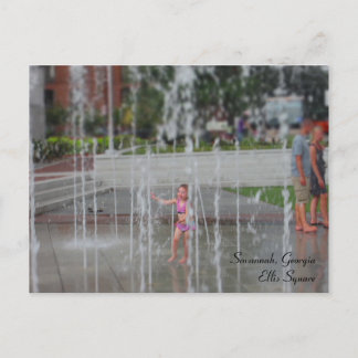 Savannah, Georgia - Ellis Squareポストカード ポストカード