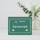 Savannah Georgia ga Interstate Highway Freeway : ポストカード (スタンド正面)