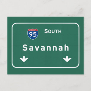 Savannah Georgia ga Interstate Highway Freeway : ポストカード