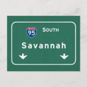 Savannah Georgia ga Interstate Highway Freeway : ポストカード (正面)
