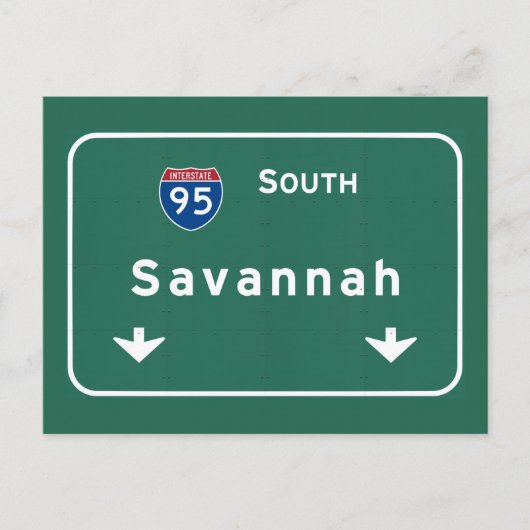 Savannah Georgia ga Interstate Highway Freeway : ポストカード (正面)
