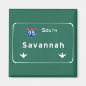 Savannah Georgia ga Interstate Highway Freeway : マグネット (正面)