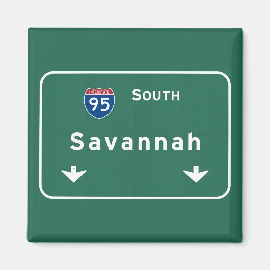 Savannah Georgia ga Interstate Highway Freeway : マグネット (正面)