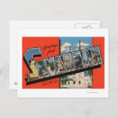 Savannah, Georgia - Large Letter Scenes 2 ポストカード (正面/裏面)