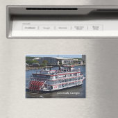 Savannah, Georgia Riverboatはがき マグネット (インサイチュ (食洗機))