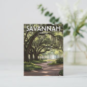 Savannah Georgia Travel ポストカード (スタンド正面)