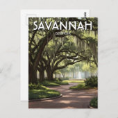 Savannah Georgia Travel ポストカード (正面/裏面)
