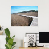 Savannah Georgia Tybee Island Path Trail Poster GA ポスター (ホームオフィス)