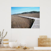 Savannah Georgia Tybee Island Path Trail Poster GA ポスター (キッチン)