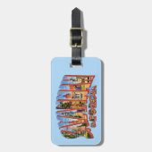 Savannah Georgia Vintage Postcard Luggage Tag ラゲッジタグ (正面縦)