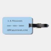 Savannah Georgia Vintage Postcard Luggage Tag ラゲッジタグ (裏面横)