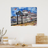 savannah_queen_river_boat ポスター (キッチン)