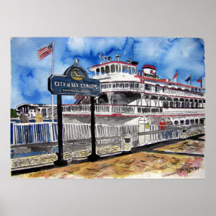 savannah_queen_river_boat ポスター