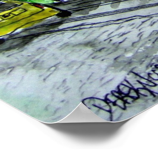 savannah_river_通り_絵画s ポスター (角)