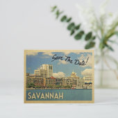 Savannah Save The Date Georgia 案内ポストカード (スタンド正面)