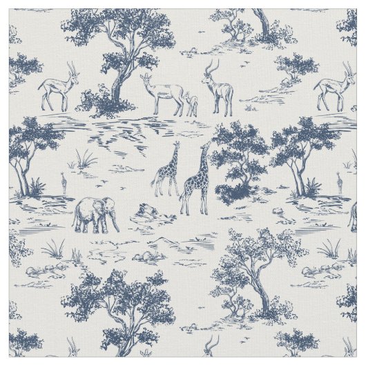 SAVANNAH toile de jouy  ファブリック (クローズアップ)