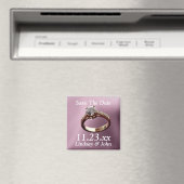 Save カスタマイズ The Date Diamond婚約リングや輪M マグネット (インサイチュ (食洗機))