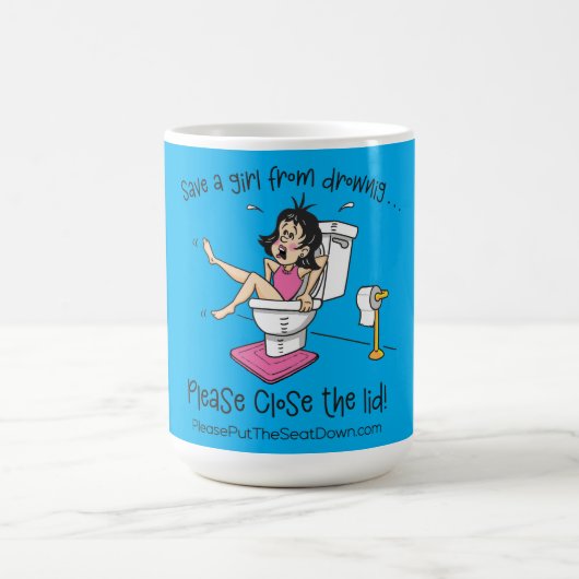 Save A Girl From Drowning Mug コーヒーマグカップ (中央)