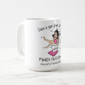 Save A Girl From Drowning Mug コーヒーマグカップ (正面左)