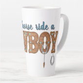 save a horse ride a cowboy  カフェラテマグ (右アングル)