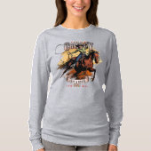 Save A Horse; Ride A Cowboy | 女性用長袖 Tシャツ (正面)