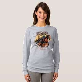 Save A Horse; Ride A Cowboy | 女性用長袖 Tシャツ