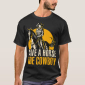Save A Horse Ride Cowboy Funny Retro Design  Tシャツ (正面)