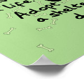 Save a Life Adopt a Shelter Dog Poster ポスター (角)