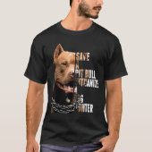 Save A Pit Bull Euthanize A Dog Fighter Animal Tシャツ (正面)