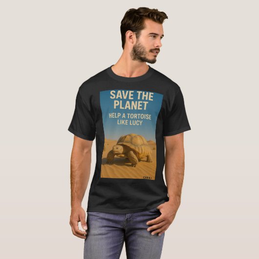 Save a Tortoise Tシャツ (正面フル)