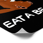 Save A Tree Eat A Beaver _ Funny Quote Tee  ポスター (角)