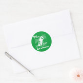 SAVE A TREE - WHITE -.png ラウンドシール (封筒)