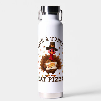 Save a Turkey Eat Pizza – Funny Thanksgiving Pizza ウォーターボトル