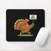 Save A Turkey, Eat Zza Funny Thanksgiving Design F マウスパッド (マウス)