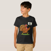 Save A Turkey, Eat Zza Funny Thanksgiving Design F Tシャツ (正面フル)